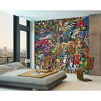 Ohpopsi Sports Illustrations Wall Mural