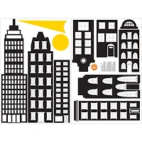 WallPops City Of Heroes Wall Art Kit - Black