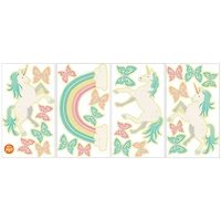 WallPops Enchanting Unicorns Glow in the Dark Wall Art Kit