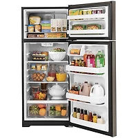 GE 28" 17.5 Cu. Ft. Top Freezer Refrigerator (GTE18GMNRES) - Slate