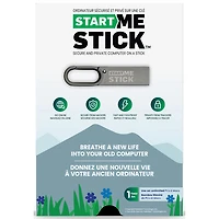 Clé informatique de sécurité et de confidentialité StartMeStick (PC/Mac) - Appareils illimités -1 an