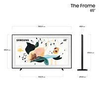 Samsung The Frame 65" 4K UHD HDR QLED Tizen Smart TV (QN65LS03TAFXZC) - Charcoal Black