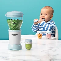 Mélangeur de 0,9 L de 200 W Baby Food Prep System de NutriBullet - Blanc mat/Bleu