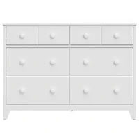 Commode double à 6 tiroirs pour chambre de bébé Moss de Storkcraft - Blanc