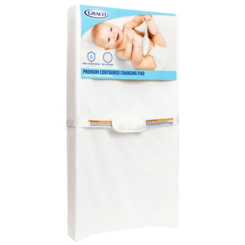 Coussin à langer profilé haut de gamme de Graco - Blanc