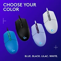 Logitech G203 LIGHTSYNC 8000 DPI Optical Gaming Mouse - Black