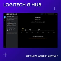 Souris de jeu optique de 8000 ppp G203 LIGHTSYNC de Logitech - Blanc