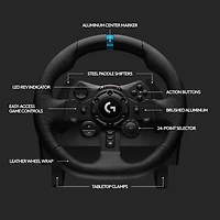 Logitech G923 TrueForce Racing Wheel for PlayStation 5/PC - Black