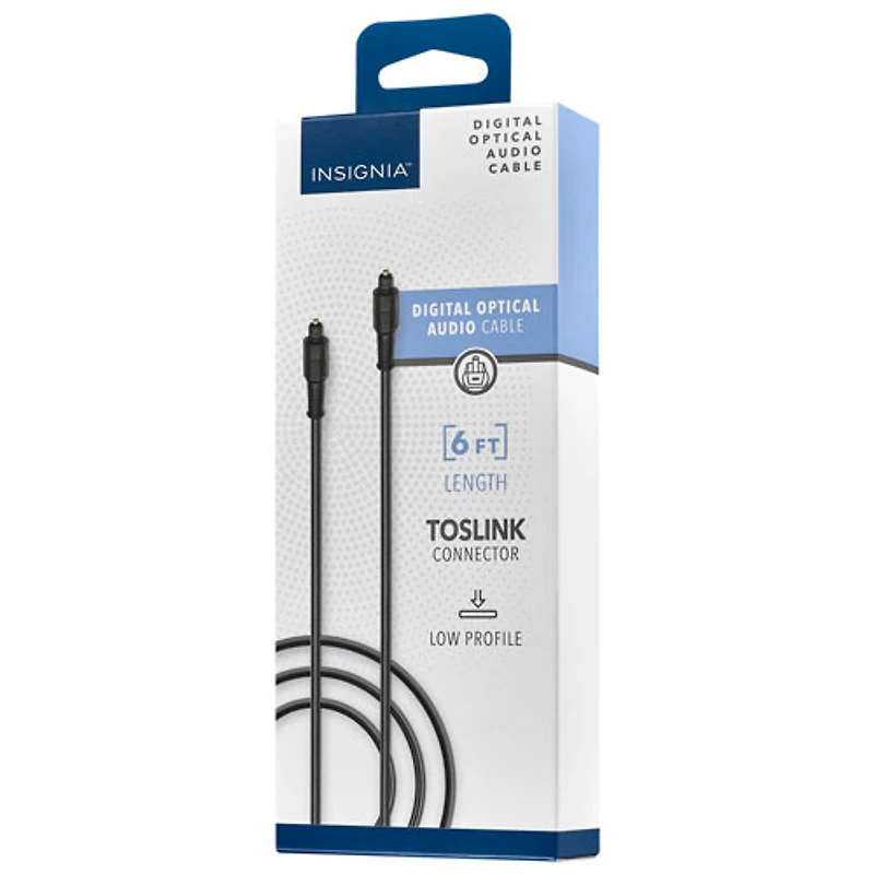Câble audio optique numérique de 1,8 m (6 pi) d'Insignia - Exclusivité Best Buy