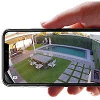 Caméra de surveillance à projecteur d'extérieur sans fil 2K Arlo Pro 3 - Blanc