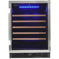 Silhouette 5.7 Cu. Ft. 50-Bottle Built-In Wine Cooler (SWC057D1BSS) - Stainless Steel