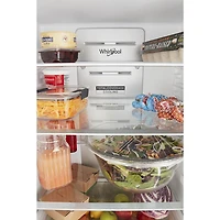 Réfrigérateur à congélateur inférieur 24 po 12,7 pi³ de Whirlpool (WRB533CZJW) - Blanc