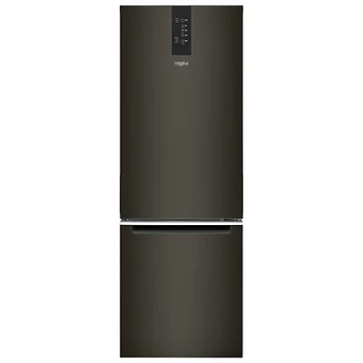 Whirlpool 24" 12.7 Cu. Ft. Bottom Freezer Refrigerator (WRB543CMJV) - Black Stainless
