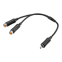 Répartiteur de câble RCA mâle à 2 embouts femelles de 0,16 m (6 po) d'Insignia