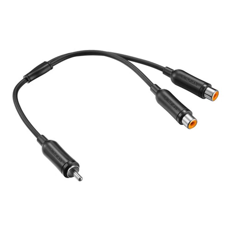 Répartiteur de câble RCA mâle à 2 embouts femelles de 0,16 m (6 po) d'Insignia