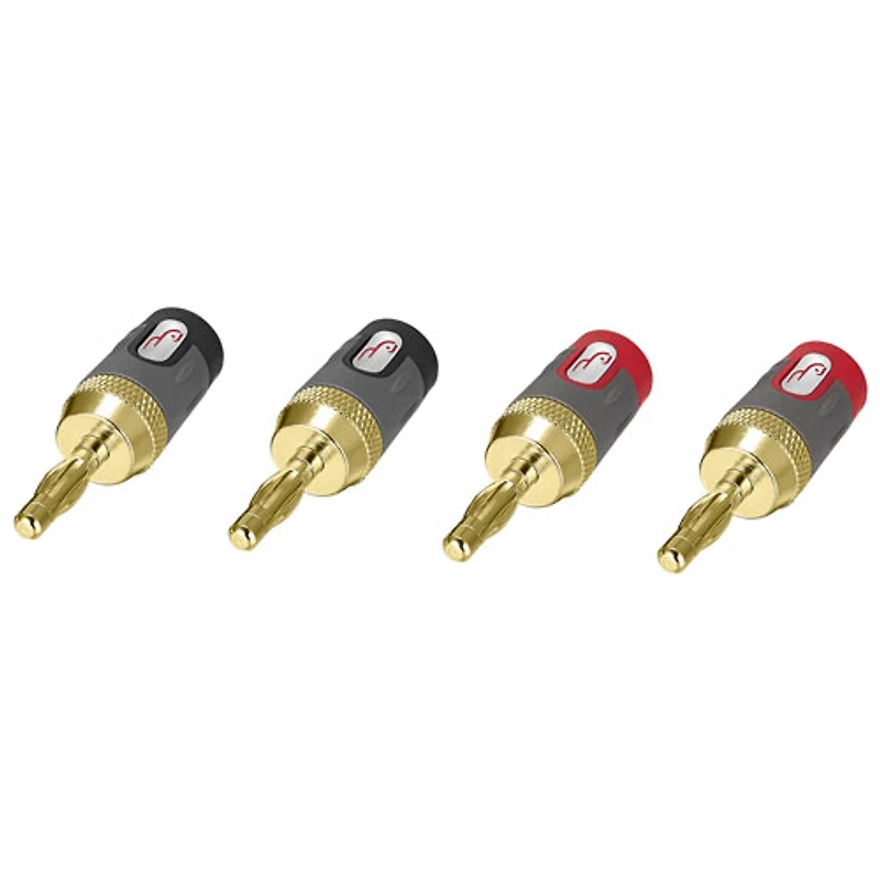 Fiche banane de Rocketfish - Paquet de 4 - Exclusivité Best Buy