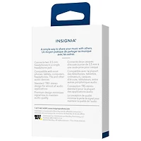 Répartiteur d'écouteurs double d'Insignia - Exclusivité de Best Buy