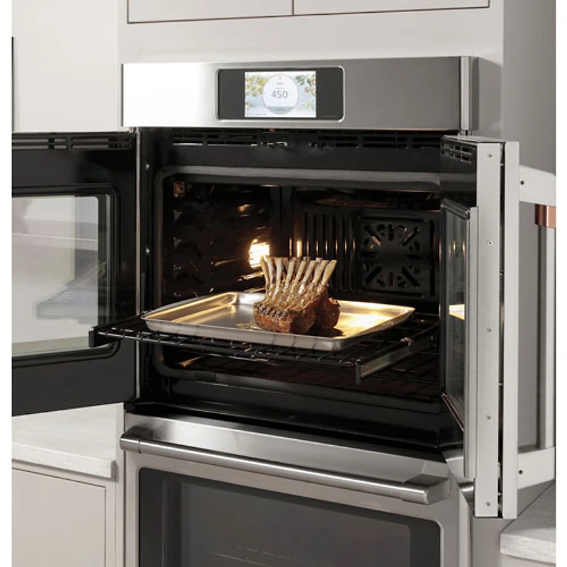 Café 30" 10 Cu. Ft. True Convection Electric Double Wall Oven (CTD90FP2NS1) - Stainless Steel