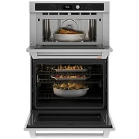 Café 30" 6.7 Cu. Ft. True Convection Electric Combination Wall Oven (CTC912P2NS1) - Stainless Steel