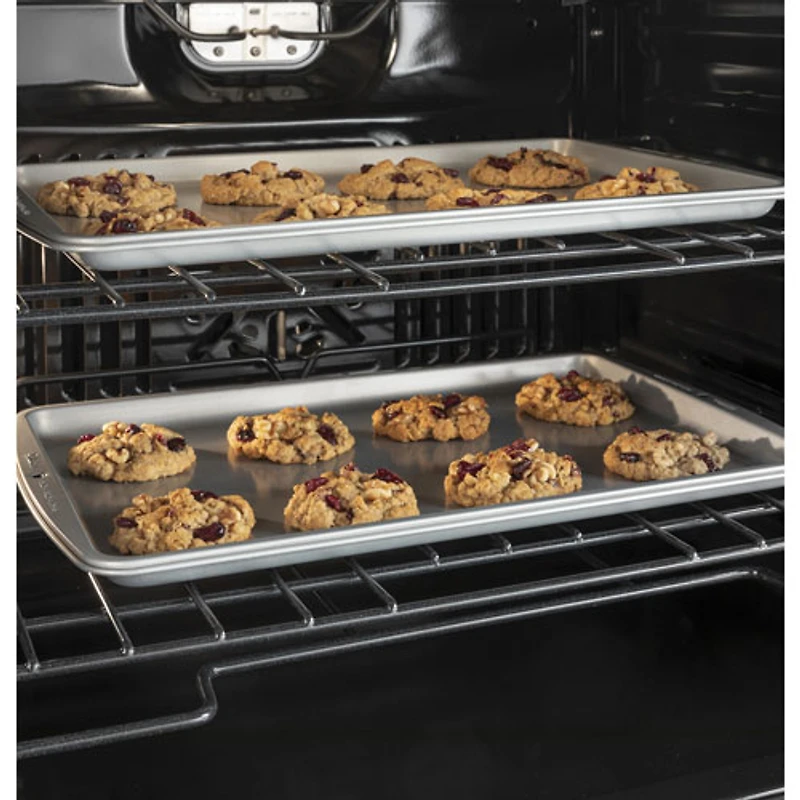 GE Profile 30" 5 Cu. Ft. True Convection Electric Wall Oven (PTS9000SNSS) - Stainless Steel