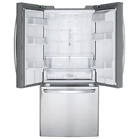Réfrigérateur à deux portes de 21,8 pi³ et 30 po avec distributeur d'eau de LG (LRFWS2200S) - Inox