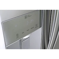 Réfrigérateur à deux portes de 21,8 pi³ et 30 po avec distributeur d'eau de LG (LRFWS2200S) - Inox