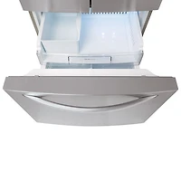 Réfrigérateur à deux portes de 21,8 pi³ et 30 po avec distributeur d'eau de LG (LRFWS2200S) - Inox