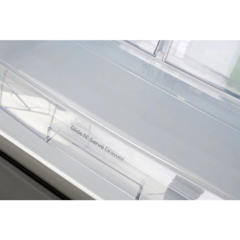 Réfrigérateur à deux portes de 21,8 pi³ et 30 po avec distributeur d'eau de LG (LRFWS2200S) - Inox