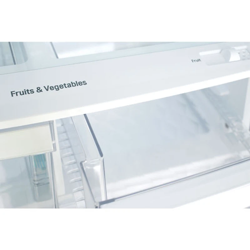 Réfrigérateur à deux portes de 21,8 pi³ et 30 po avec distributeur d'eau de LG (LRFWS2200S) - Inox