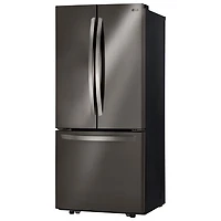 Réfrigérateur à deux portes de 21,8 pi³ et 30 po de LG (LRFNS2200D) - Acier inoxydable noir