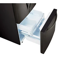 Réfrigérateur à deux portes de 21,8 pi³ et 30 po de LG (LRFNS2200D) - Acier inoxydable noir