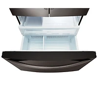 Réfrigérateur à deux portes de 21,8 pi³ et 30 po de LG (LRFNS2200D) - Acier inoxydable noir