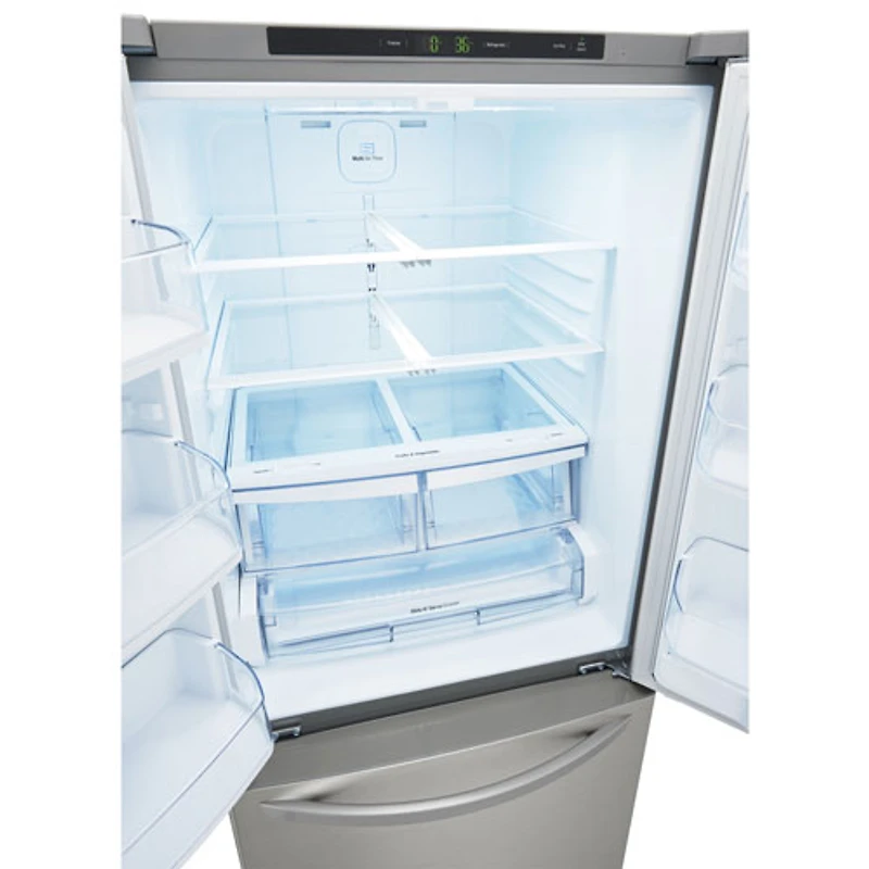 Réfrigérateur à deux portes 21,8 pi³ 30 po de LG (LRFNS2200S) - Inox