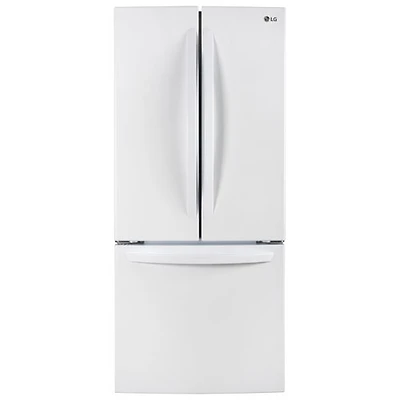 LG 30" 21.8 Cu. Ft. French Door Refrigerator (LRFNS2200W) - White