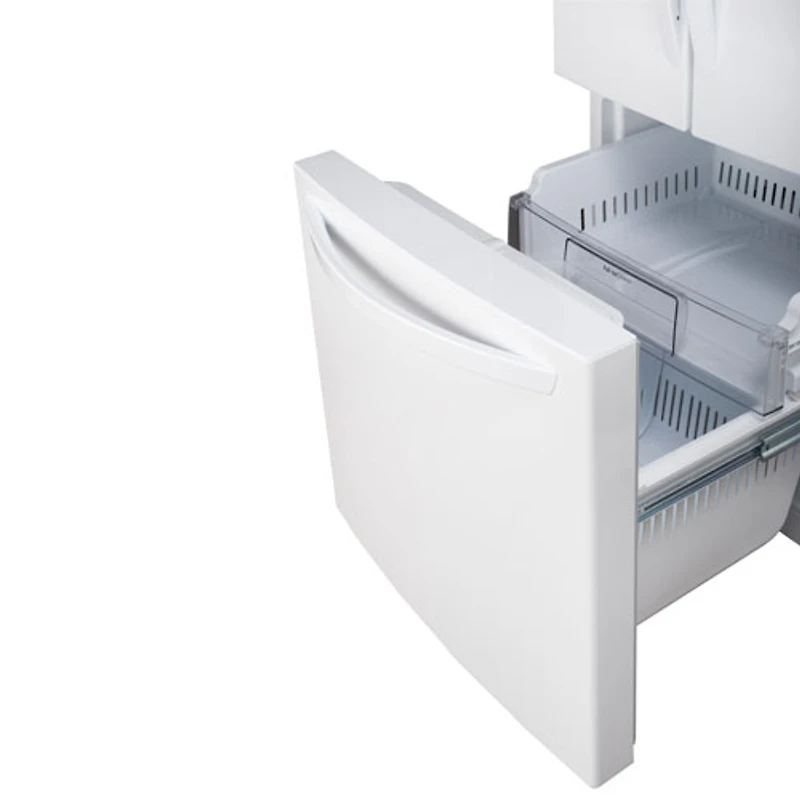 LG 30" 21.8 Cu. Ft. French Door Refrigerator (LRFNS2200W) - White