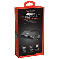 Concentrateur 3-en-1 USB-C à HDMI/USB-C/USB-A de Helix (ETHHUB3)