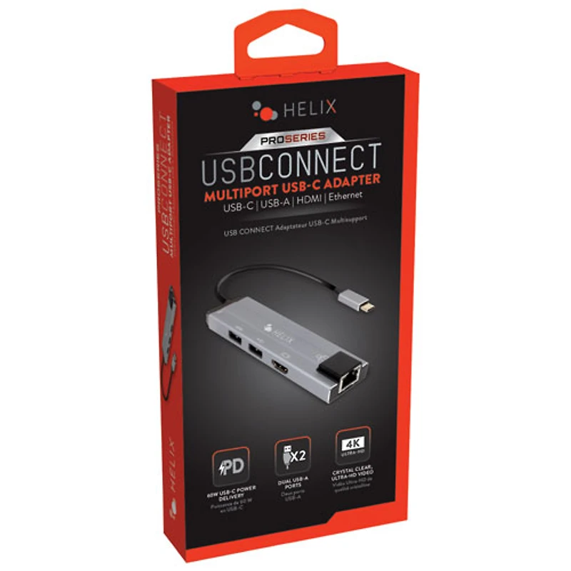 Helix 5-in-1 USB-C to HDMI/USB-C/USB-A/LAN Hub (ETHHUB7)