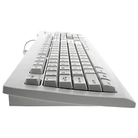 Clavier rétroéclairé étanche pleine grandeur avec fil Clean Glow de Seal Shield - Blanc - Anglais