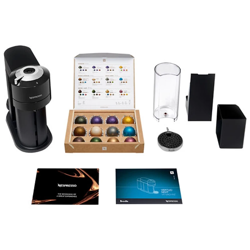 Machine à café/espresso Nespresso Vertuo Next Premium par Breville - Noir classique