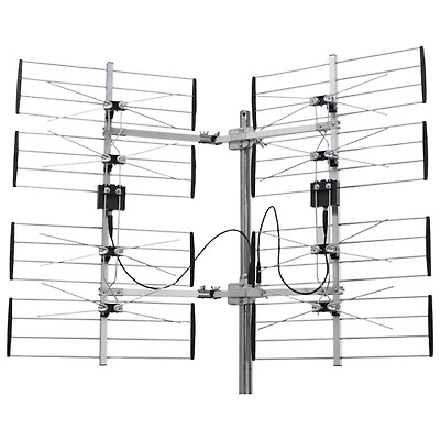 Antenne de télévision extérieure multidirectionnelle à 8 baies de Digiwave (27287)