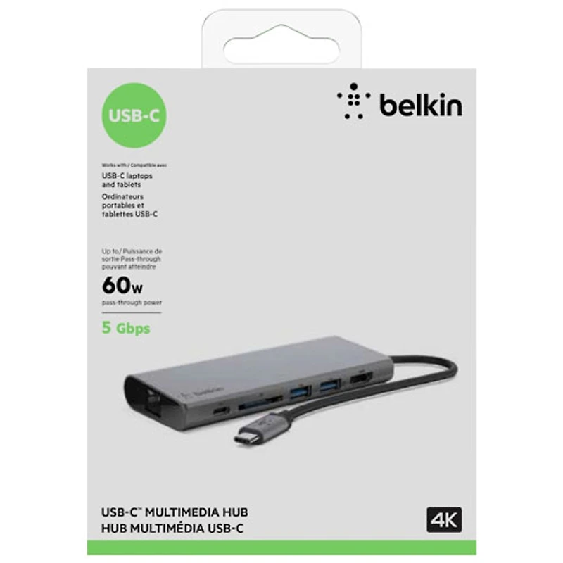 Belkin 6-in-1 USB-C Multimedia Hub (F4U092BTSGY)