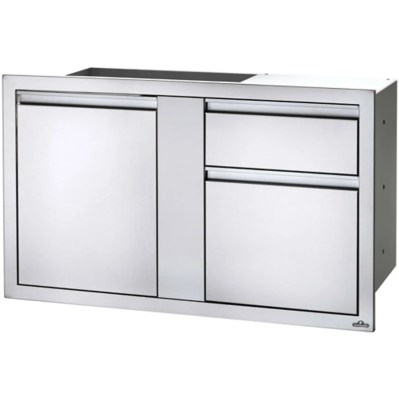 Napoleon 42" x 24" 1-Door 1-Waste Bin Built-in Grill Storage (BI-4224-1D1W)