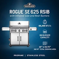 Napoleon Rogue SE 625 88500 BTU Propane BBQ