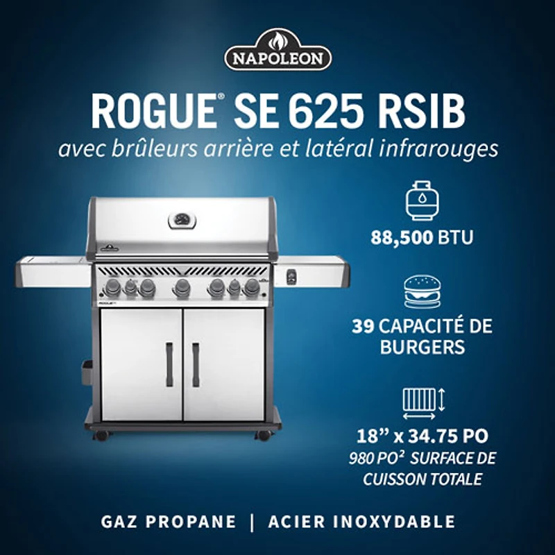 Napoleon Rogue SE 625 88500 BTU Propane BBQ