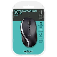 Souris optique M500S de Logitech - Noir