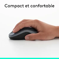 Souris optique sans fil M185 de Logitech - Noir