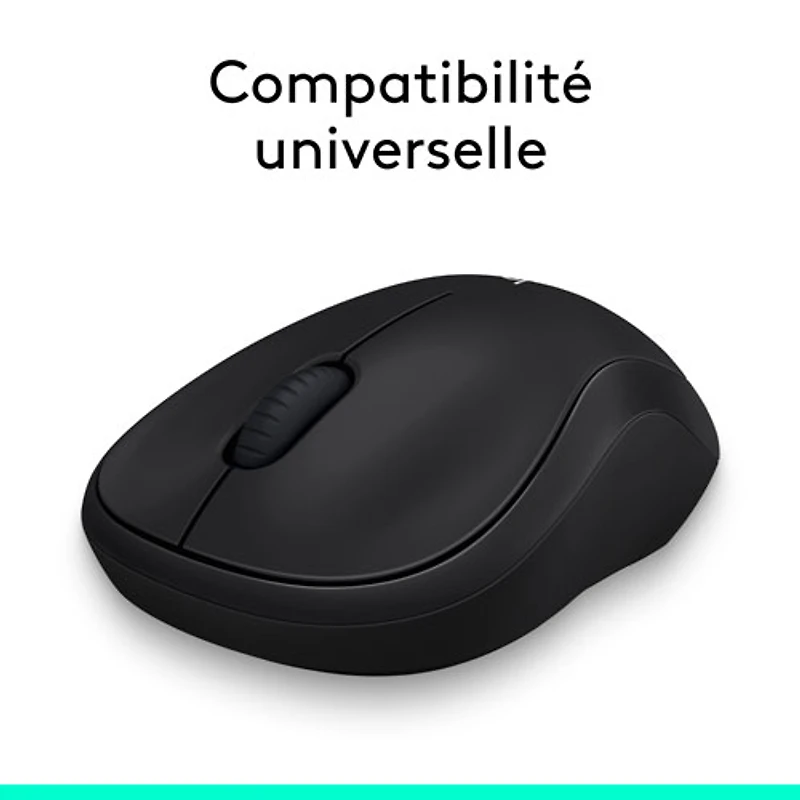Souris optique sans fil M185 de Logitech - Noir