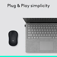 Souris optique sans fil M185 de Logitech - Noir