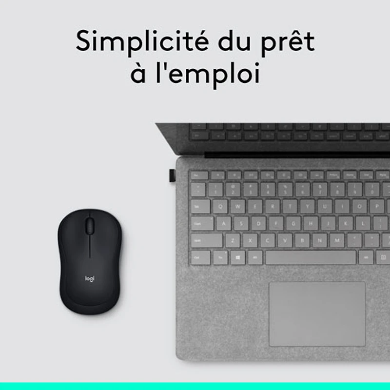 Souris optique sans fil M185 de Logitech - Noir