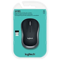 Souris optique sans fil M185 de Logitech - Noir